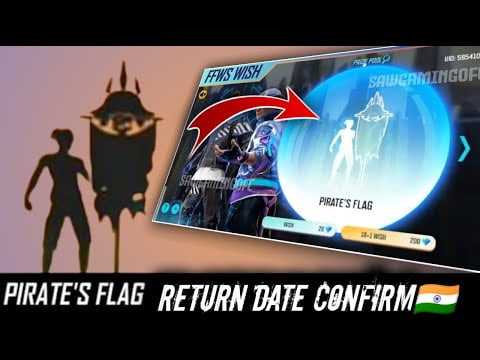 Pirate’s Flag Emote Return Confirm Date 🇮🇳 | New Wish Event FFWS | Emote Party Event Return Date