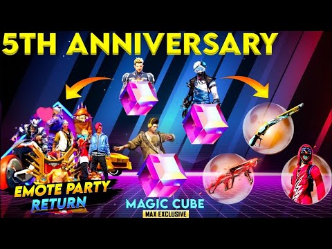 5th ANNIVERSARY SPECIAL FREE EMOTE 🥳EMOTE PARTY RETURN CONFIRM DATE INDIA SERVER l TONIGHT UPDATE l