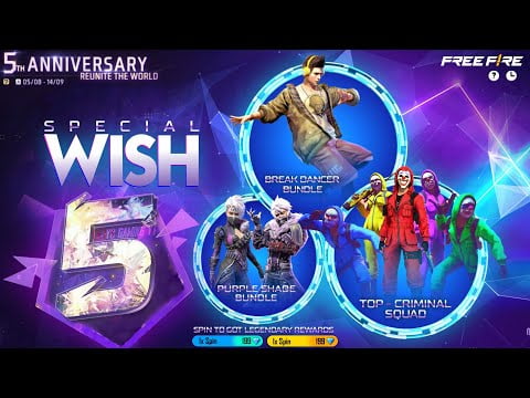 5th Anniversary Wish Event Confirm Date | New Emote Party Event Confirm Update | FF new event