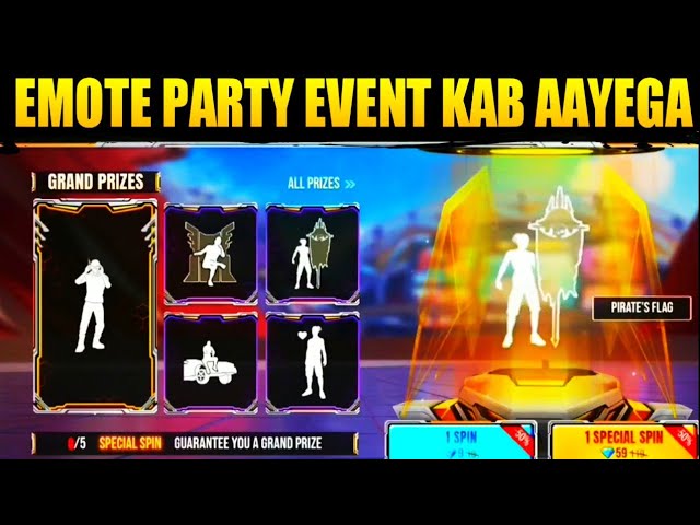 Emote Party Event Confirm Date | Emote Party Event Kab Aayega | Emote Party Event Return Date
