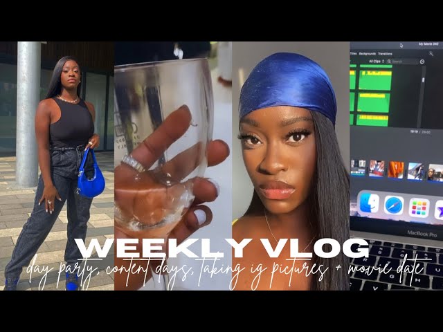 WEEKLY VLOG | DAY PARTY, CONTENT DAYS, CREATOR EVENT, MINI HAUL, MOVIE DATE + TAKING IG PICTURES