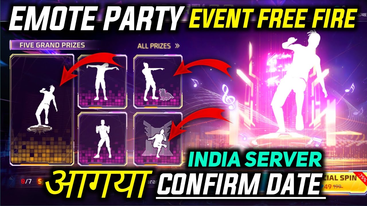 Emote Party Event | Free Fire Emote Party Event Confirm Date ( India ) | Emote Party | MX GAMERS