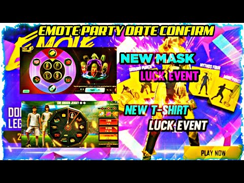 EMOTE PARTY DATE CONFIRM NEW T-SHIRT  LUCK EVENT NEW MASK SPIN EVENT NEW BUNDLE//TAMIL UPDATE VIDEO.
