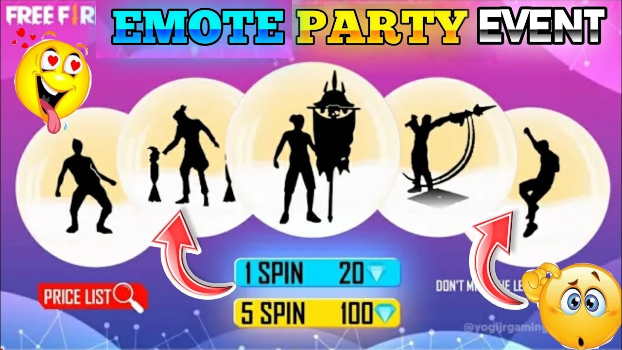 Emote Party Event Confirm Date | Free Fire New Event | FF New Event  - Garena Free Fire